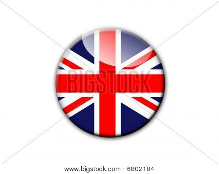 Velká Británie vlajka tlačítko