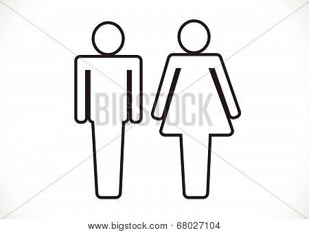 Pictogram Man Woman Vector & Photo (Free Trial) | Bigstock