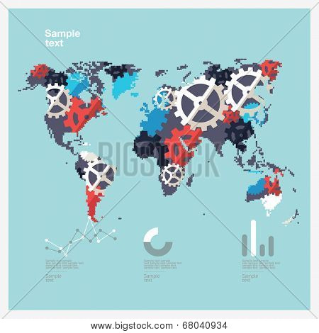 Set of infographics elements.