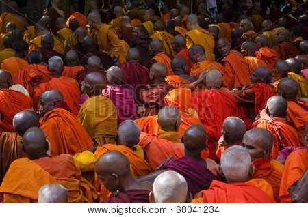 Indian Monks Sitting