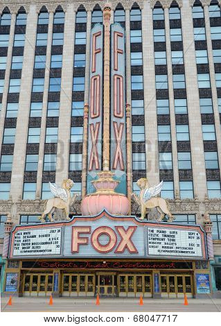 Fox Theater In Detroit, Mi