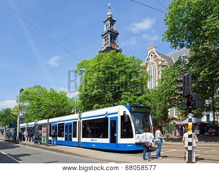 Amsterdam - Tram And People