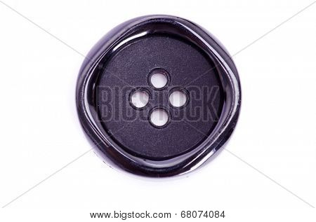 black button isolated on white