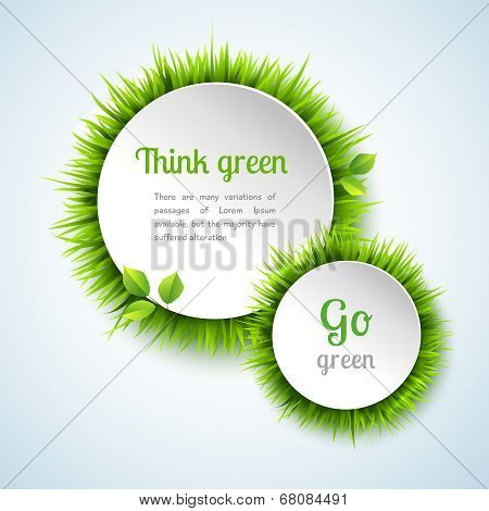 Grass double circle frame set