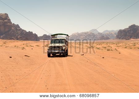 Off Road Vehicle In Desert