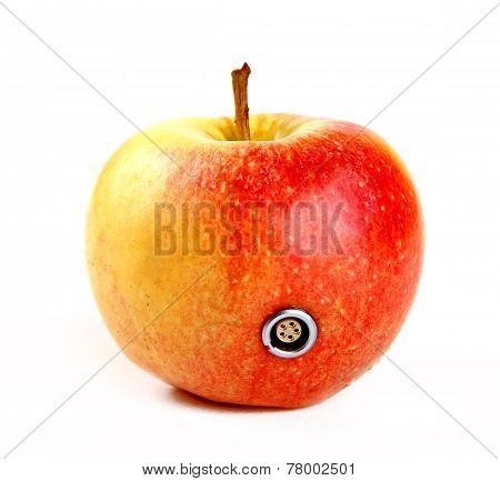 Apple With A Connector