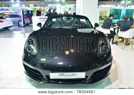 Nonthaburi - December 1: Porsche Boxster Car Display At Thailand International Motor Expo On Decembe