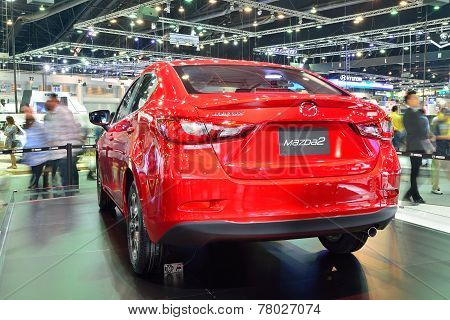 Nonthaburi - December 1: New Mazda 2 Skyactiv Car Display At Thailand International Motor Expo On De