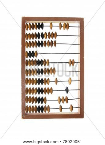 Abacus Accounting Wooden Vintage Isolated
