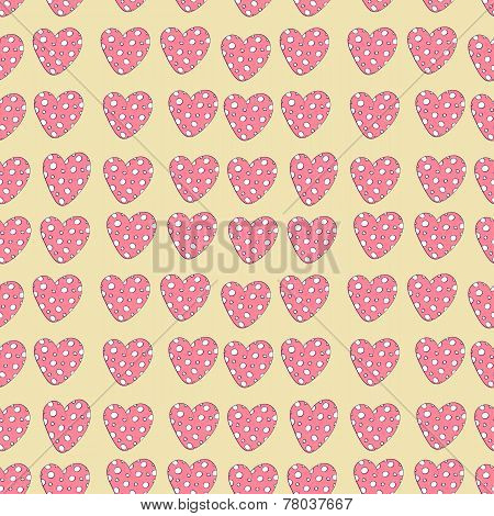 heart with polka dots