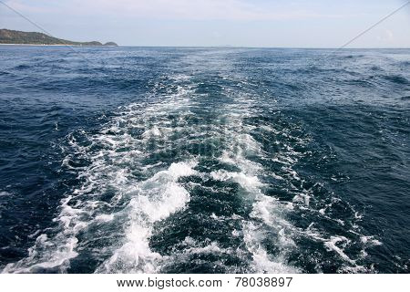 Astern Sea Wave.