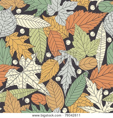 Colored Leaves background