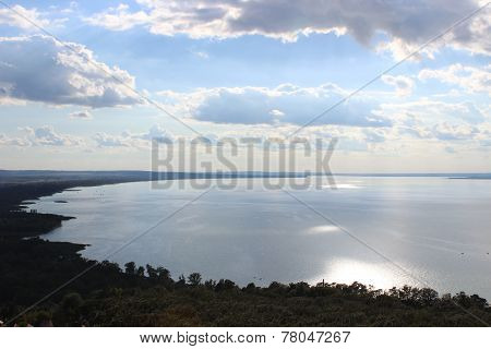 Lake Balaton in Hungary, the largest lake in central Europe
