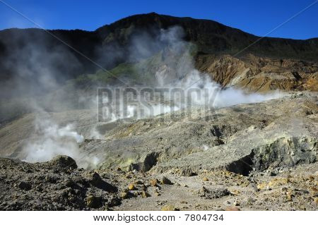 Mount Papandayan vulkanske krater