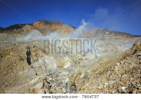 Mount Papandayan vulkanske krater
