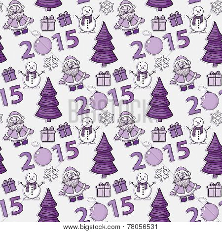Vector seamless Christmas pattern,sticker
