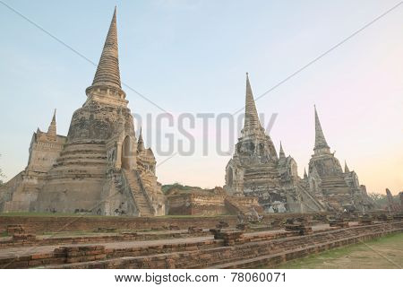 Ancient ruin of Wat Phra Sri Sanphet