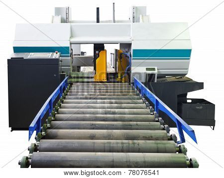 Cutting Saw Machine For Vertical Cuts Isolated