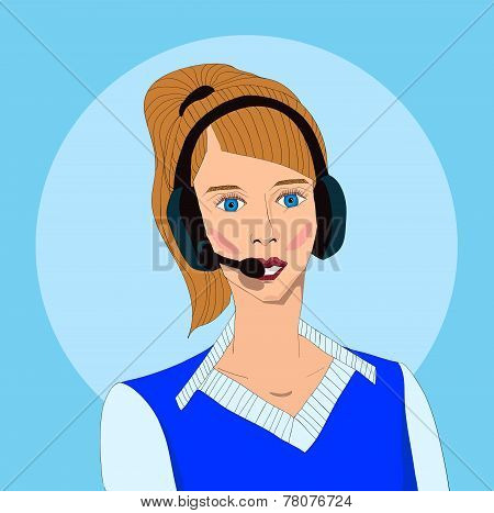 Girl With Earphones