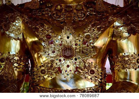 Thai pattern on image Buddha