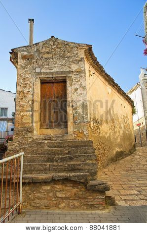 Alleyway. Bovino. Puglia. Southern Italy.