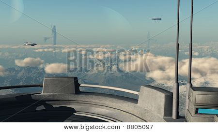 Escena de ciencia ficción - estación 45