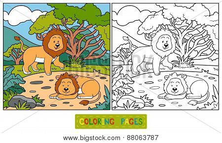 Coloring Book (lions)
