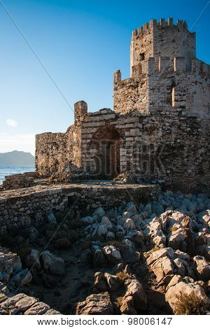 Ruins Of The Fortress Of Methoni, Peloponnese, Greece