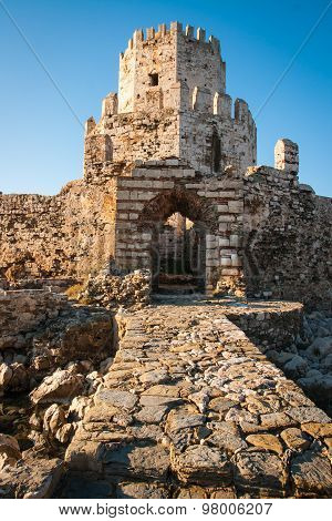 Ruins Of The Fortress Of Methoni, Peloponnese, Greece