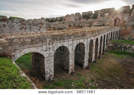 Ruins Of The Fortress Of Methoni, Peloponnese, Greece