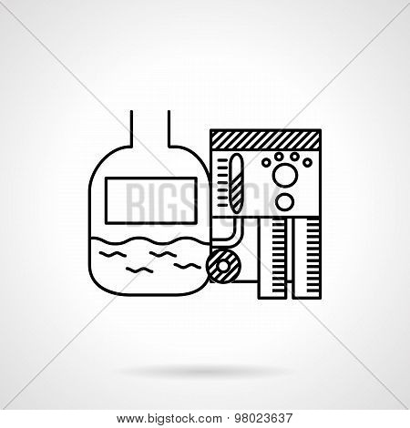 Line vector icon for sewage treatment