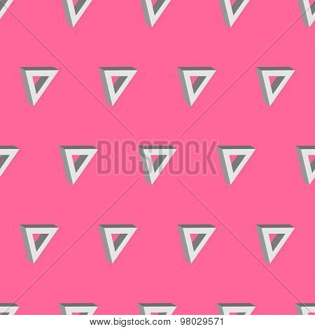 3d seamless triangle background pink