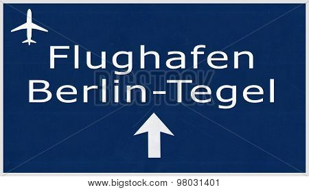 Berlin Tegel Germany Airport Highway Sign