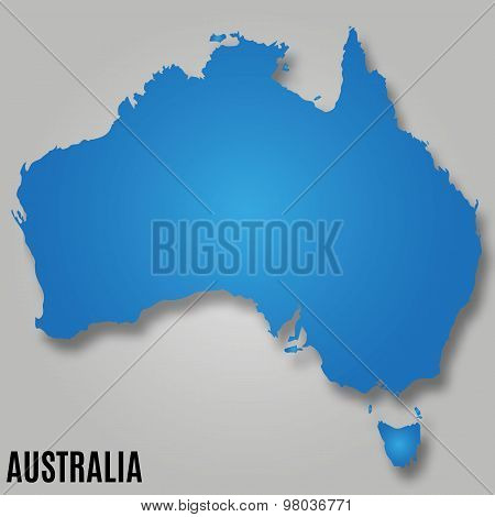 Map Of Australia Continent Country