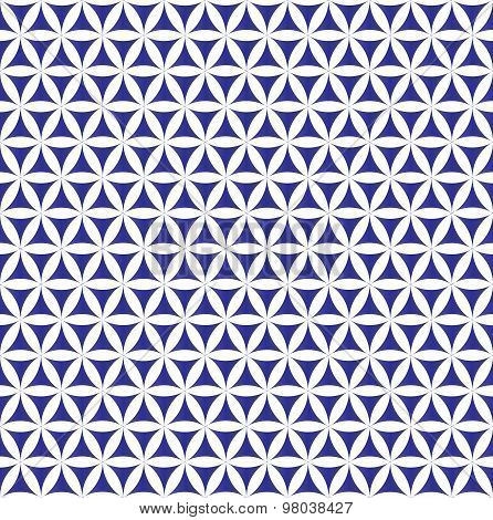 indigo flower of life sacred geometric seamless background