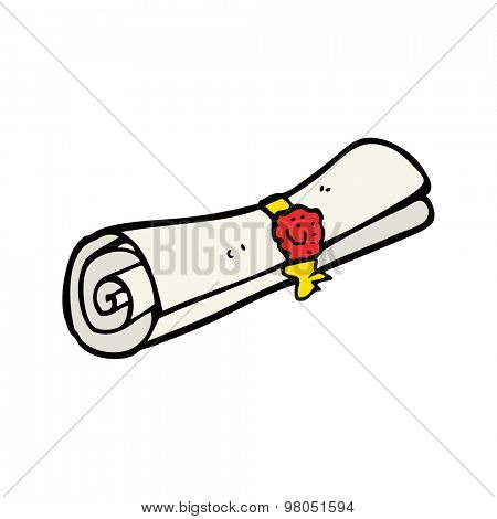 cartoon scroll