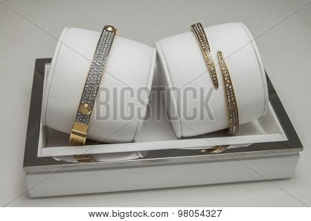female bracelet with diamonds