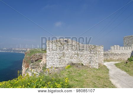 Remains Of The Medieval Fortress On Cape Kaliakra, Bulgaria