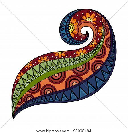 Vector Colored Floral Background