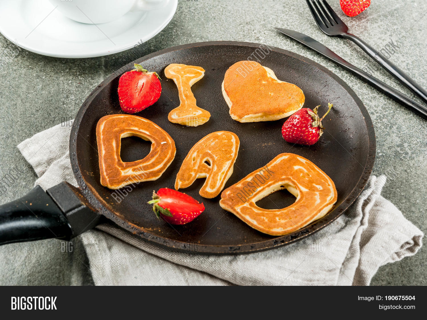 Pancakes Father's Day Image & Photo (Free Trial) Bigstock