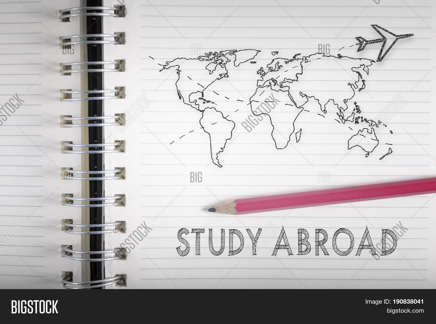 Study Abroad Airplane Image Photo Free Trial Bigstock