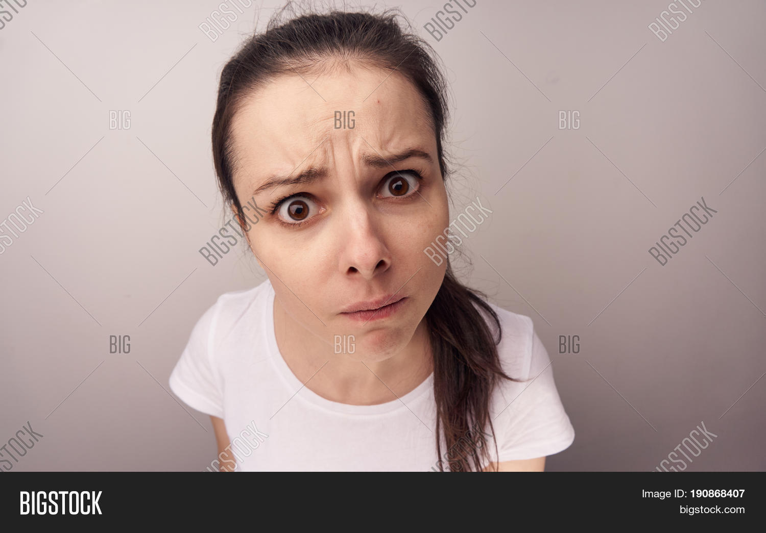 Woman Bulging Eyes On Image & Photo (Free Trial) Bigstock