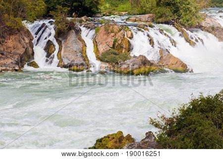 Khone Phapheng Waterfall In Laos