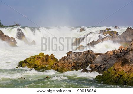 Khone Phapheng Waterfall In Laos
