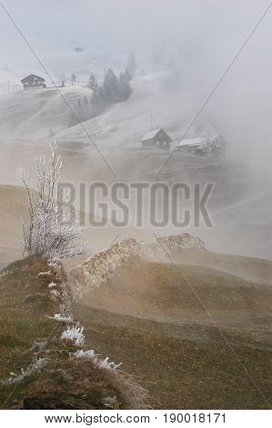 Rural scene near Engelberg on the swiss alps