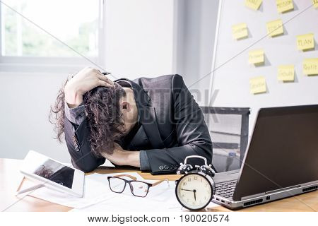 business It's time to leave work but still busy