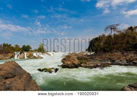 Khone Phapheng Waterfall In Laos