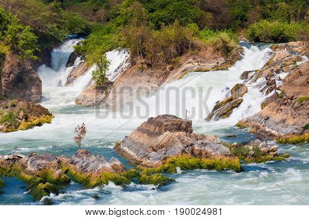 Khone Phapheng Waterfall In Laos