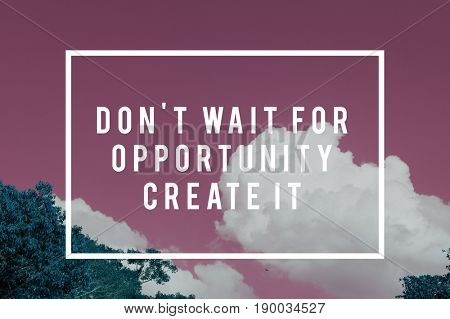 Sky nature photo with motivate quotes 
