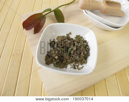 Walnut leaves, Juglandis folium, in herbal medicine